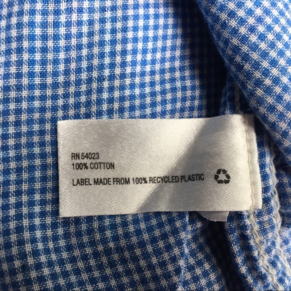 Gap shirt size 12 18 months plaid lined blue purple boys cotton button down - Picture 16 of 16